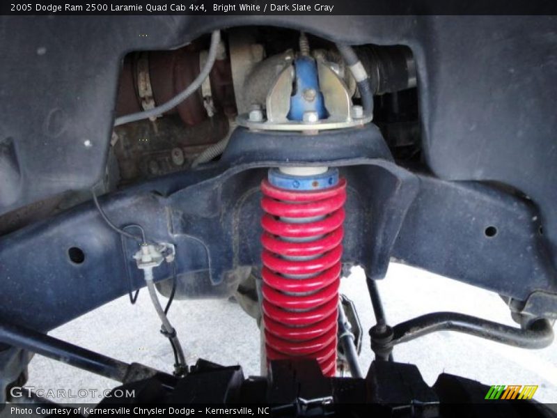 Bright White / Dark Slate Gray 2005 Dodge Ram 2500 Laramie Quad Cab 4x4