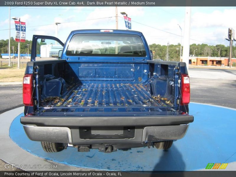 Dark Blue Pearl Metallic / Medium Stone 2009 Ford F250 Super Duty XL Crew Cab 4x4