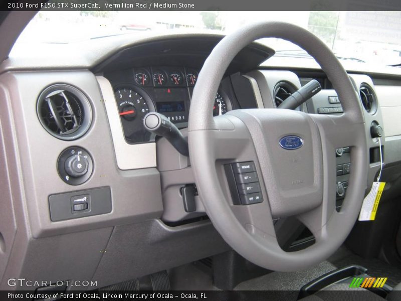Vermillion Red / Medium Stone 2010 Ford F150 STX SuperCab