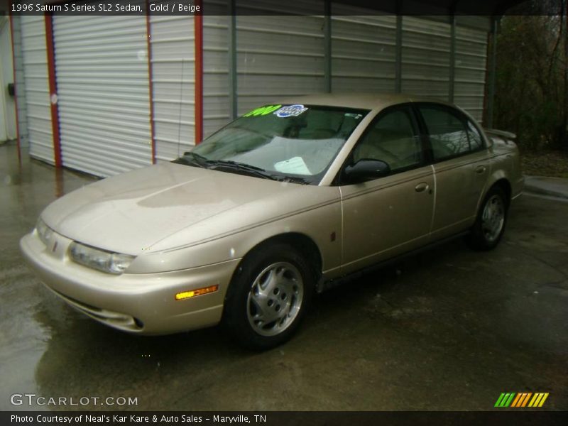 Gold / Beige 1996 Saturn S Series SL2 Sedan