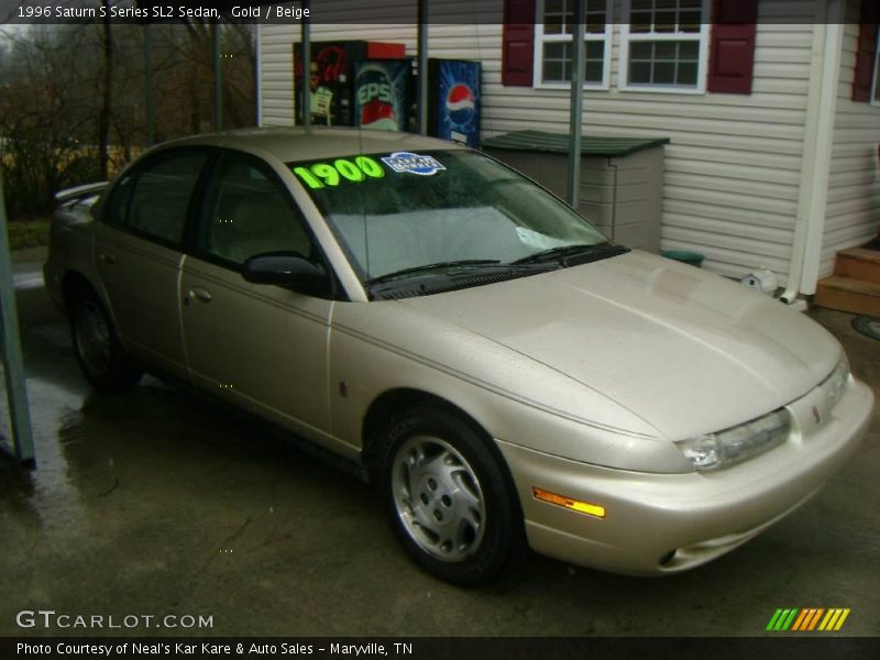 Gold / Beige 1996 Saturn S Series SL2 Sedan