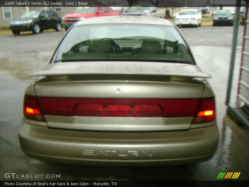 Gold / Beige 1996 Saturn S Series SL2 Sedan