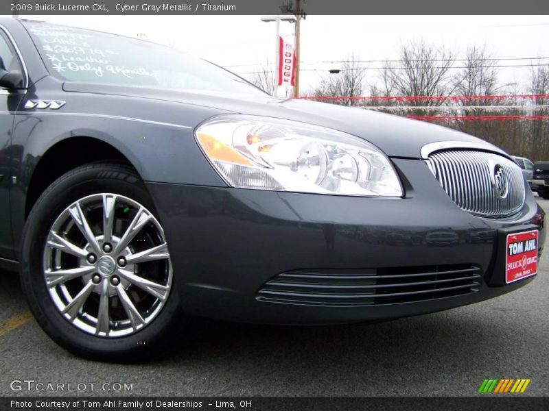 Cyber Gray Metallic / Titanium 2009 Buick Lucerne CXL