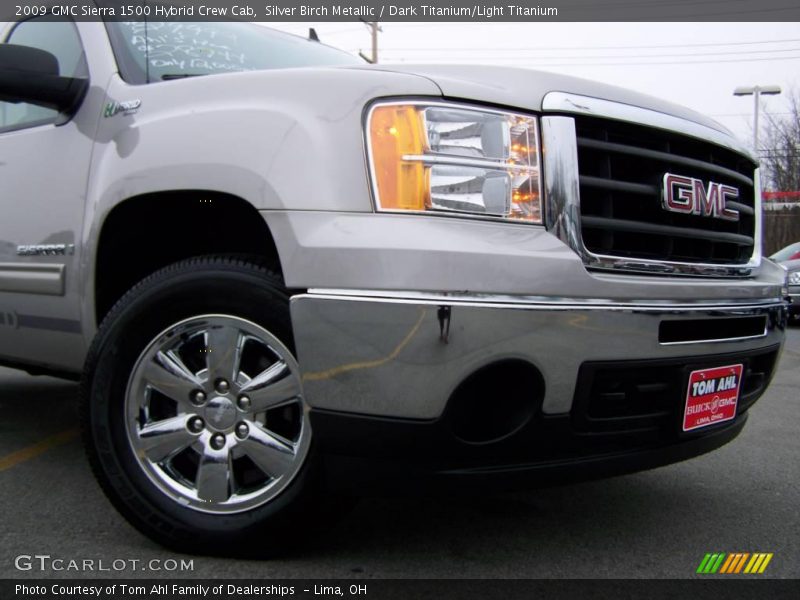 Silver Birch Metallic / Dark Titanium/Light Titanium 2009 GMC Sierra 1500 Hybrid Crew Cab