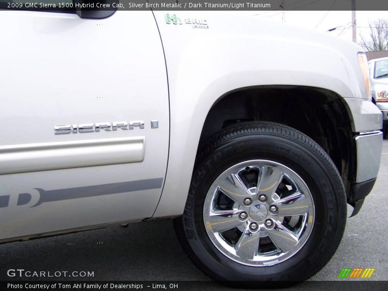 Silver Birch Metallic / Dark Titanium/Light Titanium 2009 GMC Sierra 1500 Hybrid Crew Cab