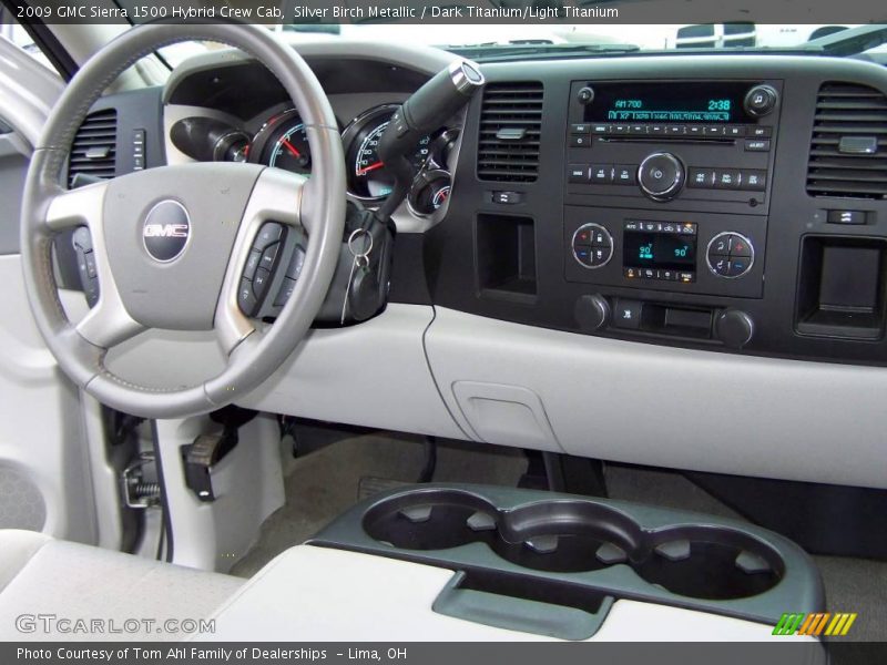 Silver Birch Metallic / Dark Titanium/Light Titanium 2009 GMC Sierra 1500 Hybrid Crew Cab