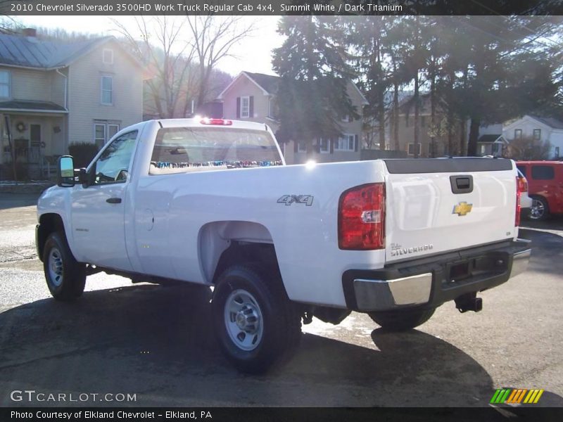 Summit White / Dark Titanium 2010 Chevrolet Silverado 3500HD Work Truck Regular Cab 4x4