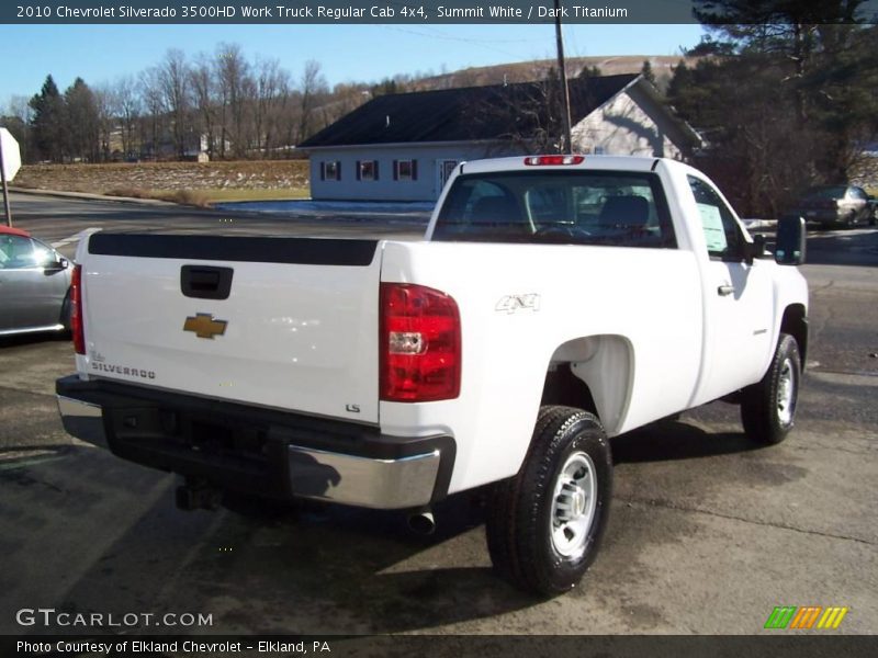 Summit White / Dark Titanium 2010 Chevrolet Silverado 3500HD Work Truck Regular Cab 4x4