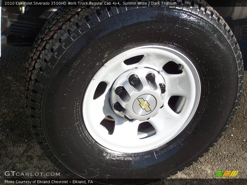 Summit White / Dark Titanium 2010 Chevrolet Silverado 3500HD Work Truck Regular Cab 4x4
