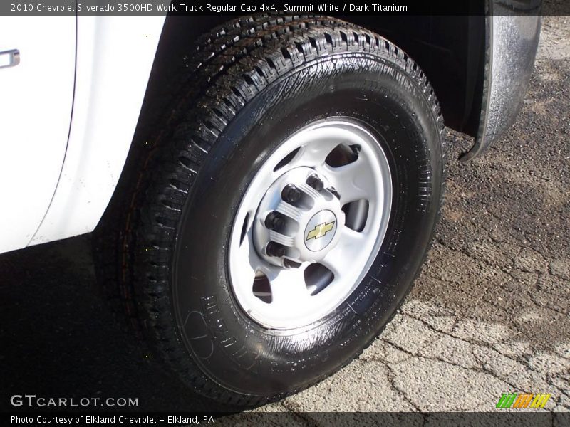 Summit White / Dark Titanium 2010 Chevrolet Silverado 3500HD Work Truck Regular Cab 4x4
