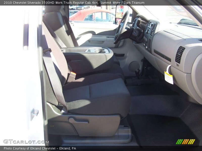 Summit White / Dark Titanium 2010 Chevrolet Silverado 3500HD Work Truck Regular Cab 4x4