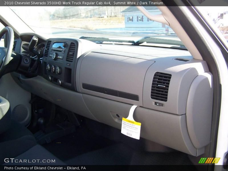 Summit White / Dark Titanium 2010 Chevrolet Silverado 3500HD Work Truck Regular Cab 4x4