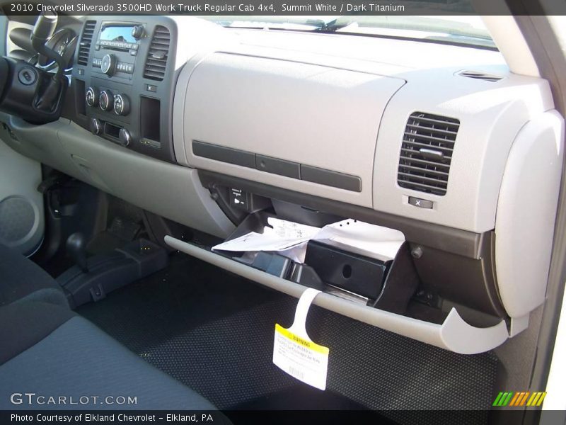 Summit White / Dark Titanium 2010 Chevrolet Silverado 3500HD Work Truck Regular Cab 4x4