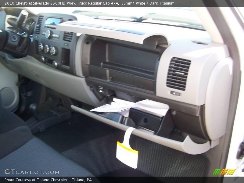 Summit White / Dark Titanium 2010 Chevrolet Silverado 3500HD Work Truck Regular Cab 4x4