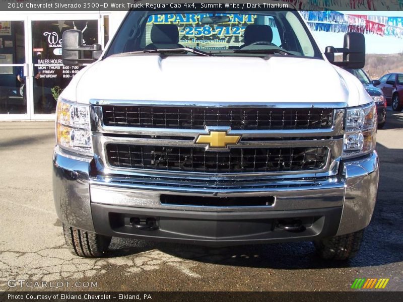 Summit White / Dark Titanium 2010 Chevrolet Silverado 3500HD Work Truck Regular Cab 4x4