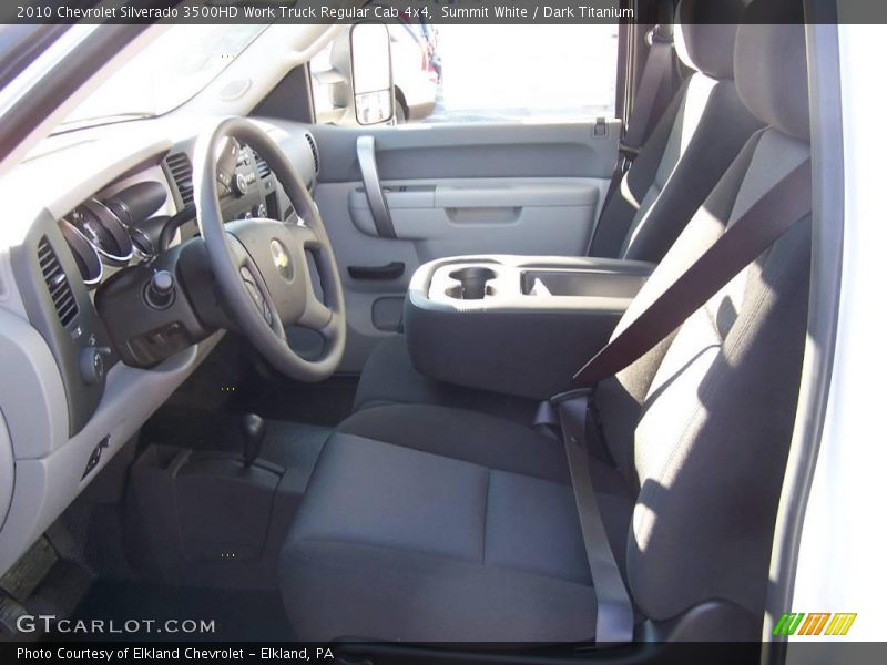 Summit White / Dark Titanium 2010 Chevrolet Silverado 3500HD Work Truck Regular Cab 4x4