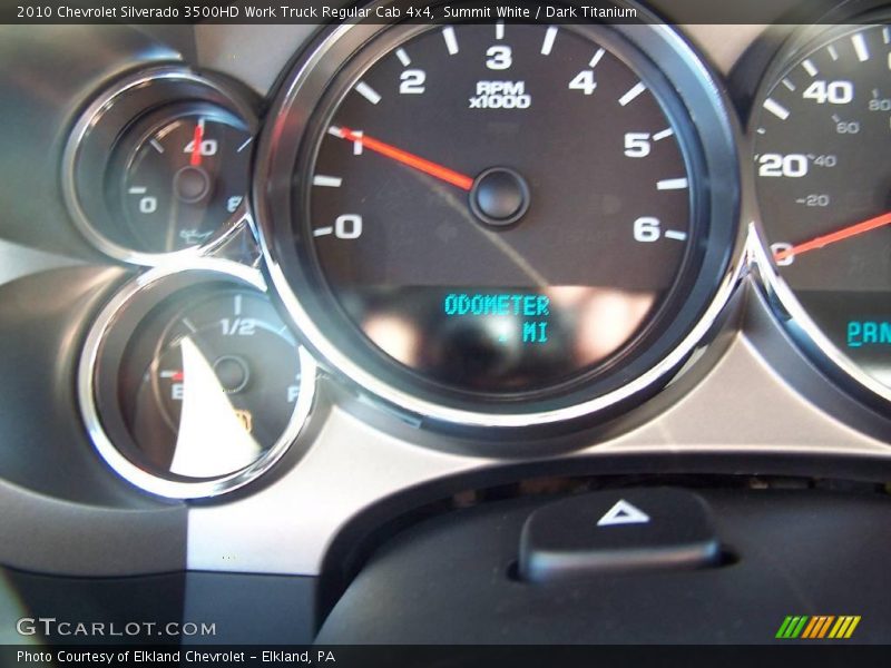 Summit White / Dark Titanium 2010 Chevrolet Silverado 3500HD Work Truck Regular Cab 4x4