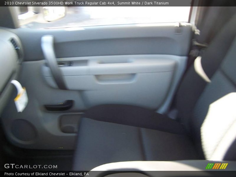 Summit White / Dark Titanium 2010 Chevrolet Silverado 3500HD Work Truck Regular Cab 4x4