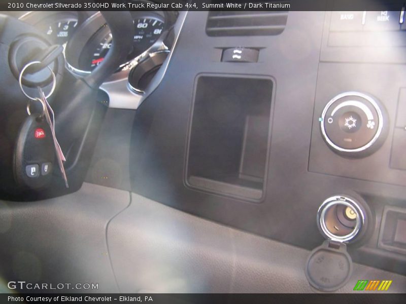 Summit White / Dark Titanium 2010 Chevrolet Silverado 3500HD Work Truck Regular Cab 4x4