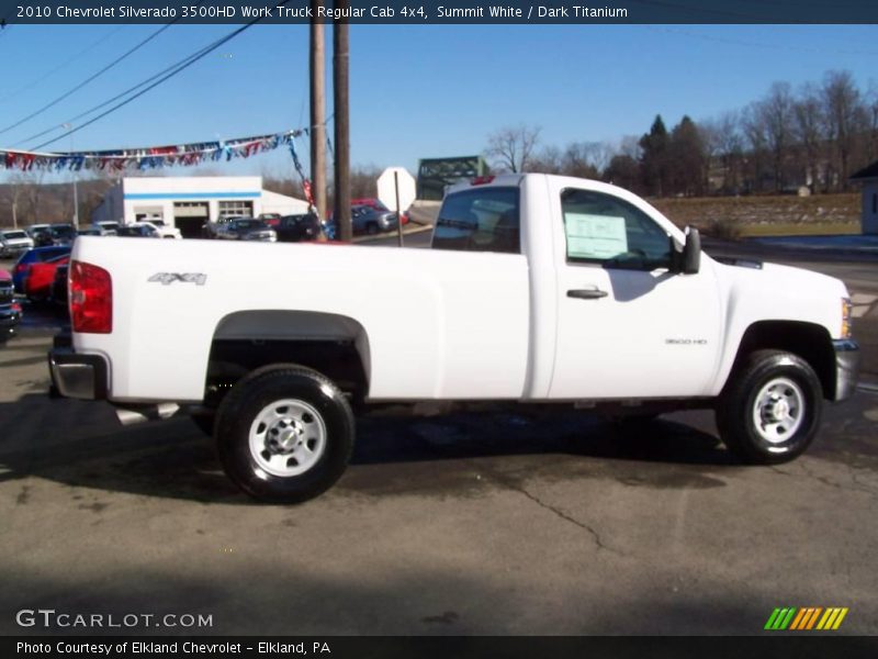 Summit White / Dark Titanium 2010 Chevrolet Silverado 3500HD Work Truck Regular Cab 4x4