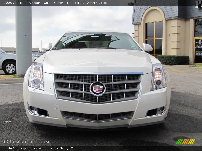 White Diamond Tri-Coat / Cashmere/Cocoa 2008 Cadillac CTS Sedan