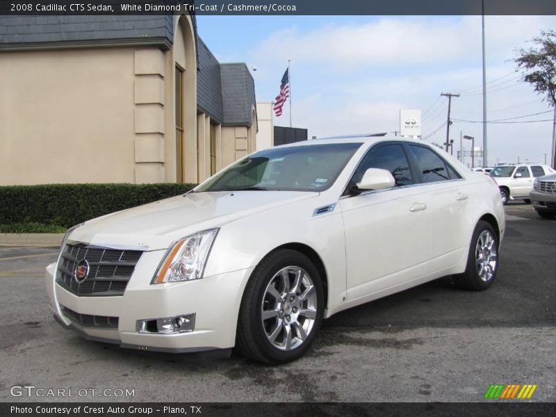 White Diamond Tri-Coat / Cashmere/Cocoa 2008 Cadillac CTS Sedan