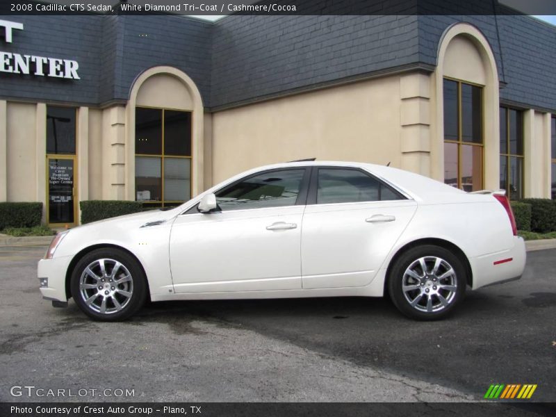 White Diamond Tri-Coat / Cashmere/Cocoa 2008 Cadillac CTS Sedan