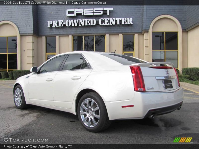 White Diamond Tri-Coat / Cashmere/Cocoa 2008 Cadillac CTS Sedan