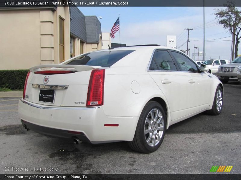 White Diamond Tri-Coat / Cashmere/Cocoa 2008 Cadillac CTS Sedan