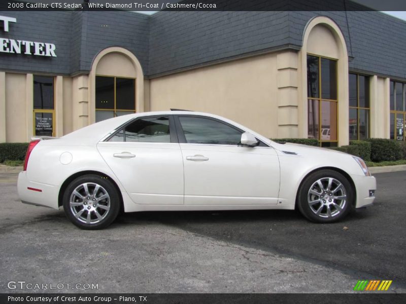 White Diamond Tri-Coat / Cashmere/Cocoa 2008 Cadillac CTS Sedan