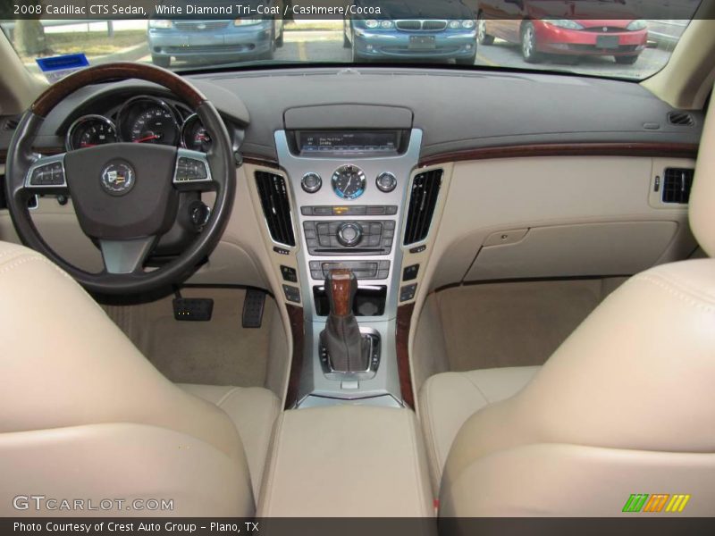 White Diamond Tri-Coat / Cashmere/Cocoa 2008 Cadillac CTS Sedan
