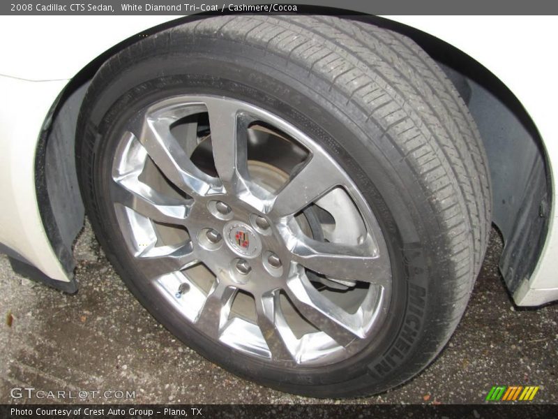 White Diamond Tri-Coat / Cashmere/Cocoa 2008 Cadillac CTS Sedan
