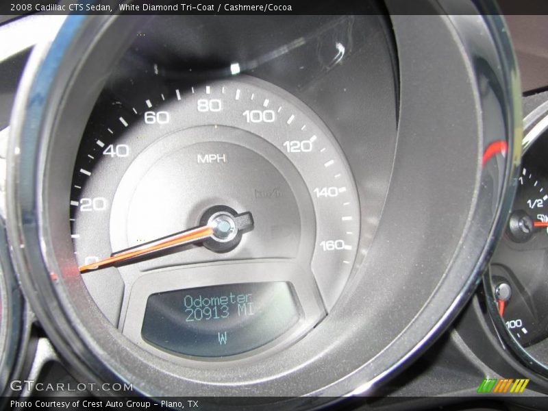 White Diamond Tri-Coat / Cashmere/Cocoa 2008 Cadillac CTS Sedan