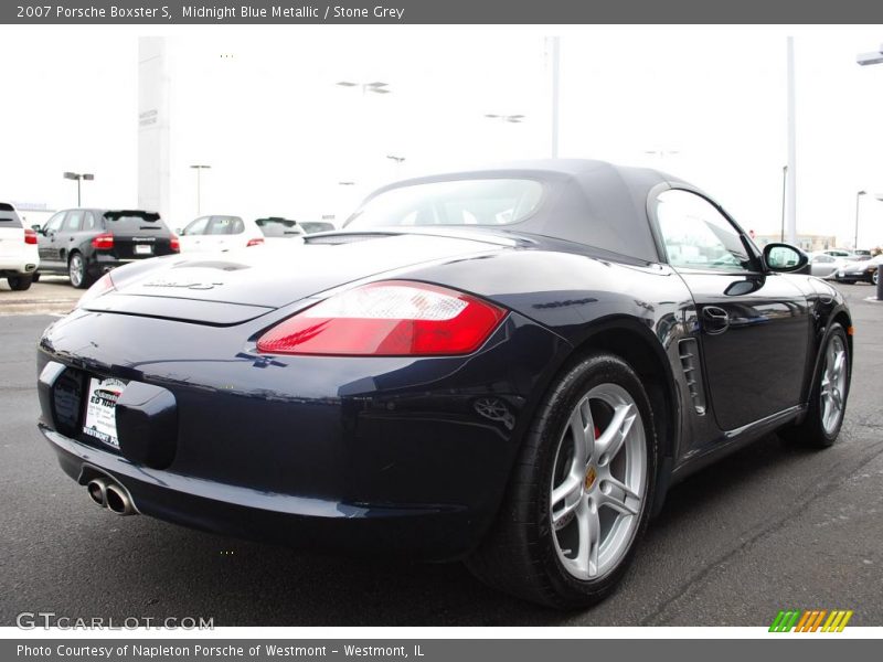 Midnight Blue Metallic / Stone Grey 2007 Porsche Boxster S