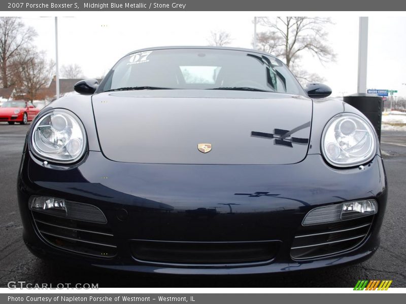 Midnight Blue Metallic / Stone Grey 2007 Porsche Boxster S