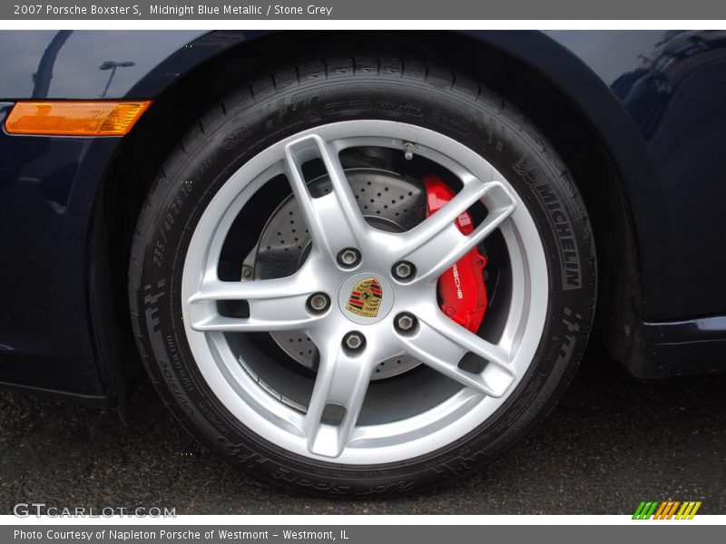 Midnight Blue Metallic / Stone Grey 2007 Porsche Boxster S