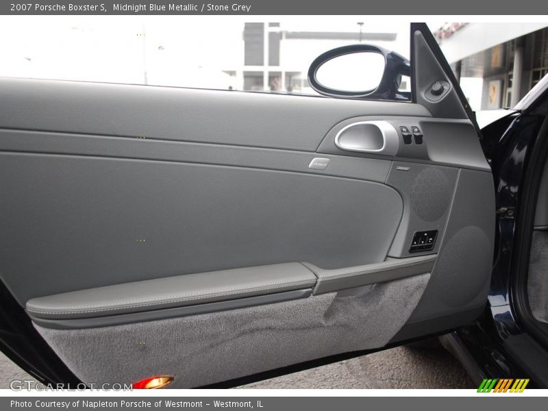 Midnight Blue Metallic / Stone Grey 2007 Porsche Boxster S