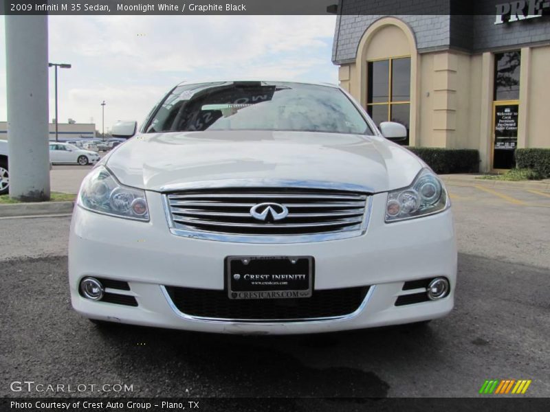 Moonlight White / Graphite Black 2009 Infiniti M 35 Sedan
