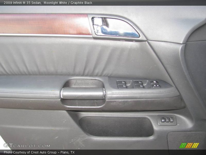 Moonlight White / Graphite Black 2009 Infiniti M 35 Sedan