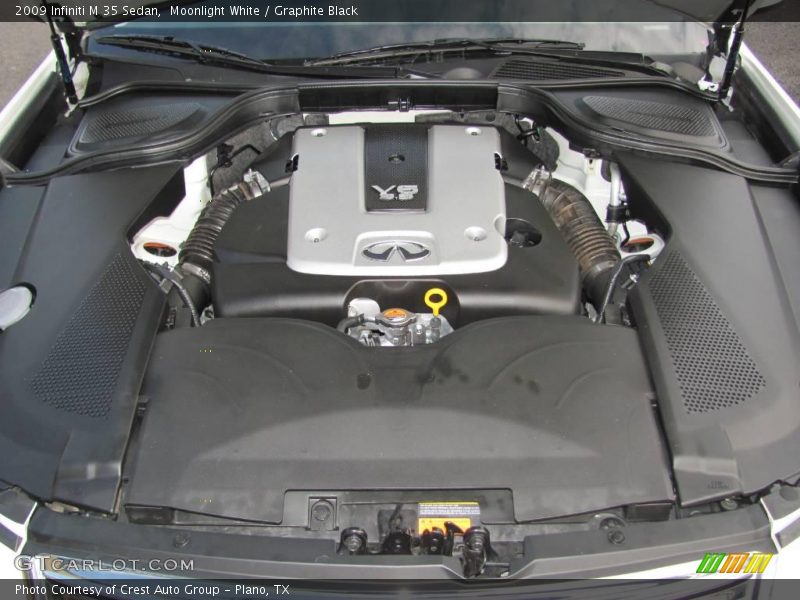 Moonlight White / Graphite Black 2009 Infiniti M 35 Sedan