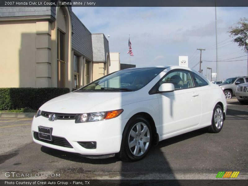 Taffeta White / Ivory 2007 Honda Civic LX Coupe