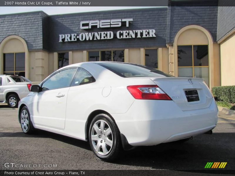 Taffeta White / Ivory 2007 Honda Civic LX Coupe