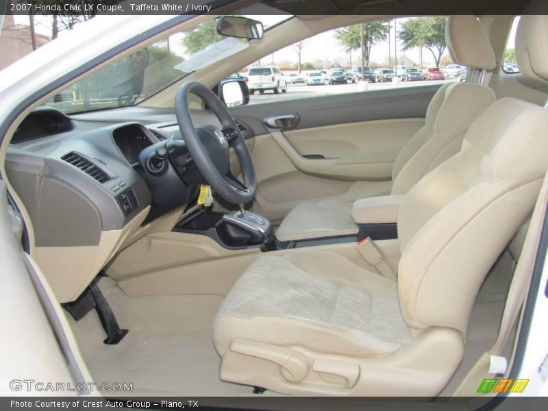 Taffeta White / Ivory 2007 Honda Civic LX Coupe