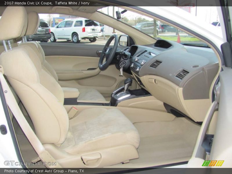 Taffeta White / Ivory 2007 Honda Civic LX Coupe
