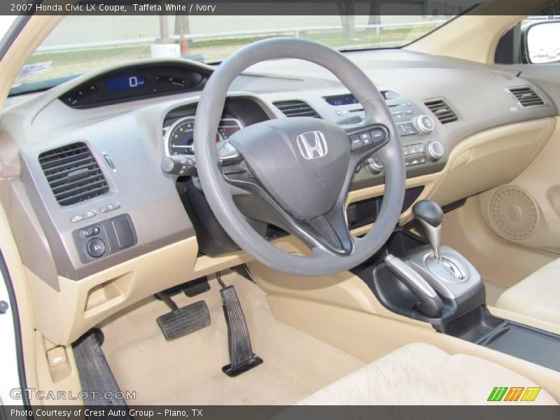 Taffeta White / Ivory 2007 Honda Civic LX Coupe