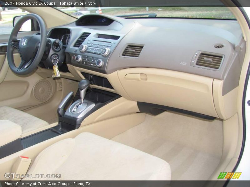 Taffeta White / Ivory 2007 Honda Civic LX Coupe
