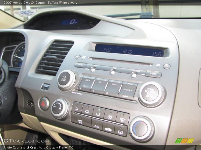 Taffeta White / Ivory 2007 Honda Civic LX Coupe