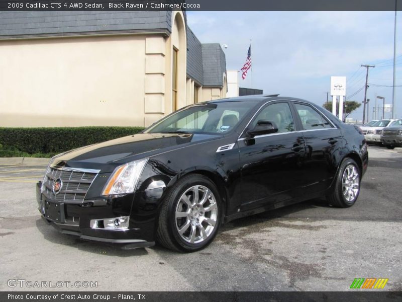Black Raven / Cashmere/Cocoa 2009 Cadillac CTS 4 AWD Sedan