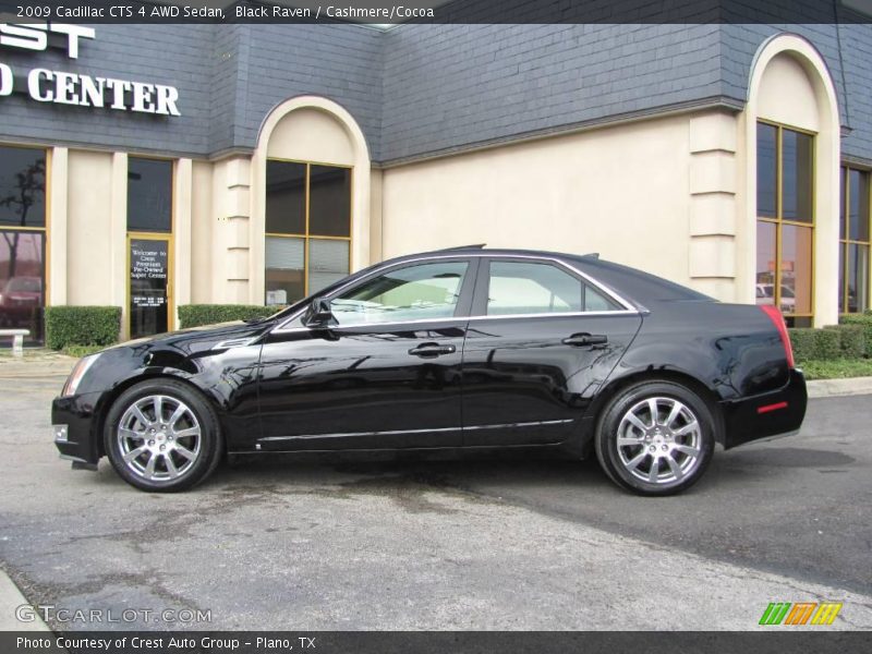 Black Raven / Cashmere/Cocoa 2009 Cadillac CTS 4 AWD Sedan
