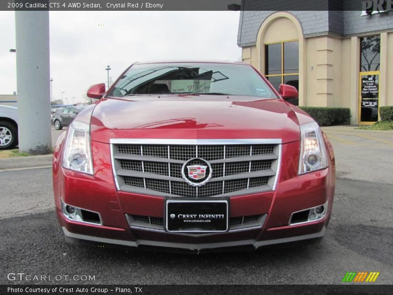 Crystal Red / Ebony 2009 Cadillac CTS 4 AWD Sedan